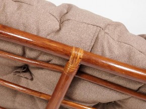 Кресло Papasan 23/01 W с подушкой Pecan, экошерсть Коричневый в Кусе - kusa.mebel74.com | фото 3