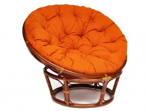 Кресло Papasan 23/01 W с подушкой Pecan, ткань Оранжевый в Кусе - kusa.mebel74.com | фото