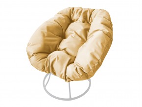 Кресло Пончик без ротанга бежевая подушка в Кусе - kusa.mebel74.com | фото