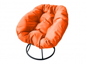 Кресло Пончик без ротанга оранжевая подушка в Кусе - kusa.mebel74.com | фото