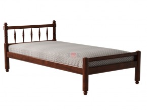 Кровать-10 двойная из массива 1200*2000 орех в Кусе - kusa.mebel74.com | фото 1