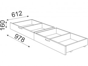 Кровать 1400 Осло модуль 4 с ящиками Дуб золото в Кусе - kusa.mebel74.com | фото 3