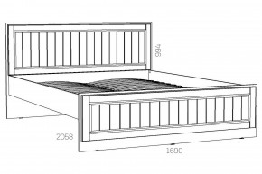 Кровать 1600 Оливия НМ 040.34 Х в Кусе - kusa.mebel74.com | фото 2