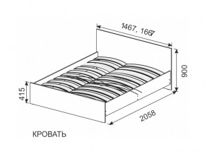 Кровать 1600х2000 ортопедическое основание в Кусе - kusa.mebel74.com | фото