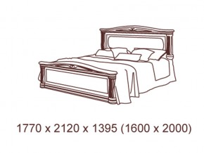 Кровать 2-х спальная  1600*2000 с ортопедом в Кусе - kusa.mebel74.com | фото