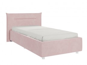 Кровать Альба 900 велюр нежно-розовый в Кусе - kusa.mebel74.com | фото 1