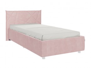 Кровать Бест 900 велюр нежно-розовый в Кусе - kusa.mebel74.com | фото 1