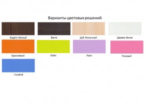 Кровать чердак Малыш 80х180 белый с фасадом для рисования феритейл в Кусе - kusa.mebel74.com | фото 2