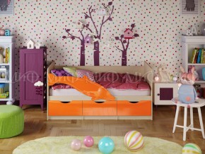Кровать Дельфин-1 1600 Оранжевый металлик в Кусе - kusa.mebel74.com | фото