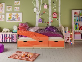 Кровать Дельфин 1600 Оранжевый металлик в Кусе - kusa.mebel74.com | фото
