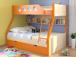 Кровать Дельта 20.02 оранжевая в Кусе - kusa.mebel74.com | фото