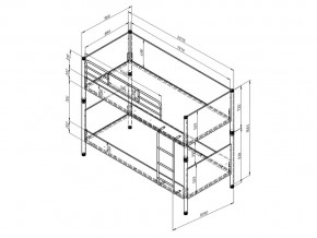 Кровать Дельта Лофт 20.02.02 Белый в Кусе - kusa.mebel74.com | фото 2