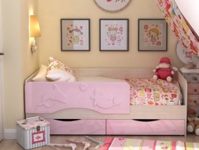 Кровать детская Алиса КР 812 розовая 1600 в Кусе - kusa.mebel74.com | фото
