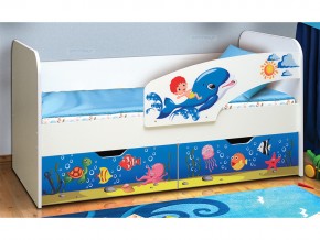 Кровать детская с фотопечатью Дельфин 800*1700 в Кусе - kusa.mebel74.com | фото
