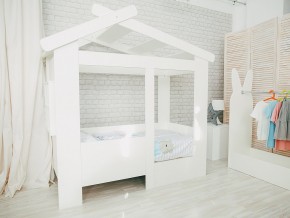 Кровать детская Теремок без ящика белая в Кусе - kusa.mebel74.com | фото