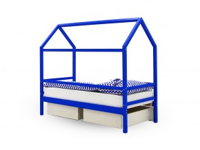Кровать-домик Svogen с ящиками и бортиком синий в Кусе - kusa.mebel74.com | фото 6
