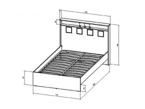 Кровать Коста-Рика 1200 в Кусе - kusa.mebel74.com | фото 2