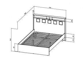 Кровать Коста-Рика 1400 в Кусе - kusa.mebel74.com | фото 2