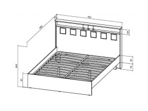 Кровать Коста-Рика 1600 в Кусе - kusa.mebel74.com | фото 2