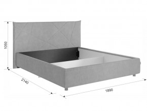 Кровать Квест 1600 велюр крем в Кусе - kusa.mebel74.com | фото 2