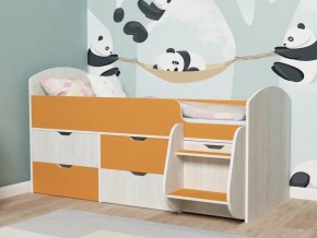 Кровать Малыш-7 Винтербер-Оранжевый в Кусе - kusa.mebel74.com | фото 1