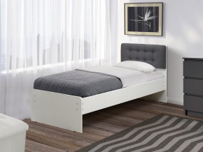 Кровать одинарная №6 800х1900 с мягкой спинкой в Кусе - kusa.mebel74.com | фото
