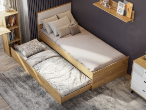 Кровать одинарная Милан выкатная с настилом в Кусе - kusa.mebel74.com | фото 1