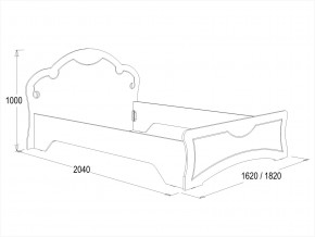 Кровать Ольга 10 МДФ 1600 в Кусе - kusa.mebel74.com | фото 2