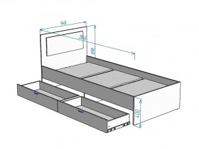 Кровать Ольга L48 ширина 900 в Кусе - kusa.mebel74.com | фото 3