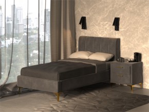 Кровать Рошаль 900 серый в Кусе - kusa.mebel74.com | фото 2