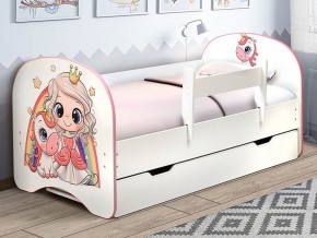 Кровать с фотопечатью с 1 ящиком Принцесса 700*1400 в Кусе - kusa.mebel74.com | фото