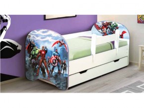 Кровать с фотопечатью с 1 ящиком Супергерои 800*1600 в Кусе - kusa.mebel74.com | фото 1