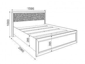 Кровать с настилом 1400 Саванна М04 в Кусе - kusa.mebel74.com | фото 2