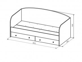 Кровать с ящиками Сканди ДКД2000.1 в Кусе - kusa.mebel74.com | фото 2