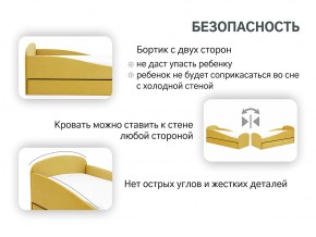 Кровать с ящиком Letmo горчичный (велюр) в Кусе - kusa.mebel74.com | фото 4