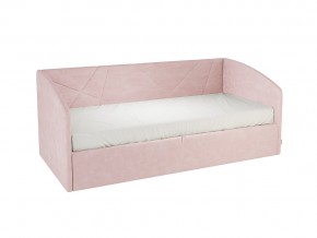 Кровать софа Бест 900 велюр нежно-розовый в Кусе - kusa.mebel74.com | фото 4