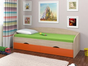 Кровать Соня 2 сонома-оранжевый в Кусе - kusa.mebel74.com | фото 1