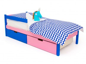 Кровать Svogen classic с ящиками и бортиком синий-лаванда в Кусе - kusa.mebel74.com | фото