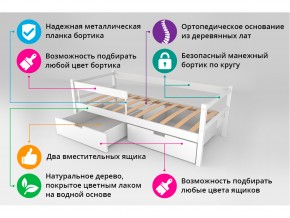 Кровать-тахта Svogen с ящиками и бортиком бежевый в Кусе - kusa.mebel74.com | фото 4