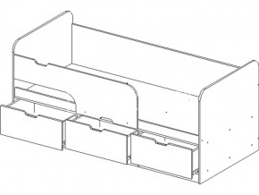 Кровать Юниор-9 МДФ 1800 Салатовый металлик в Кусе - kusa.mebel74.com | фото 3