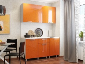 Кухня 1500 блестки оранж в Кусе - kusa.mebel74.com | фото