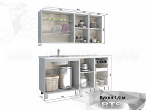 Кухня 1600 Орхидея в Кусе - kusa.mebel74.com | фото 2