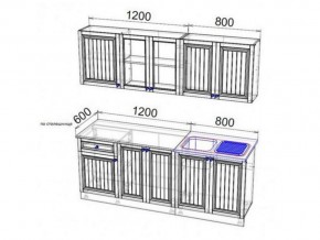 Кухня Хозяюшка 2000 фисташка в Кусе - kusa.mebel74.com | фото 2