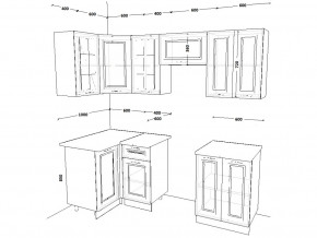 Кухонный гарнитур 10 Белый Вегас 1000х2200 мм в Кусе - kusa.mebel74.com | фото 2