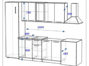 Кухонный гарнитур 10Р РоялВуд 1800 мм в Кусе - kusa.mebel74.com | фото 2