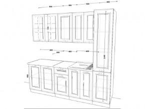 Кухонный гарнитур 12 Белый Вегас 2200 мм в Кусе - kusa.mebel74.com | фото 2