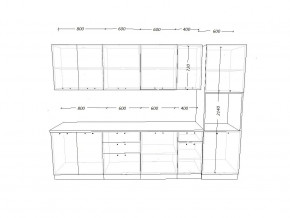 Кухонный гарнитур 16 Грецкий орех 3000 в Кусе - kusa.mebel74.com | фото 2