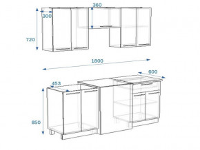 Кухонный гарнитур 1Р РоялВуд 1800 мм в Кусе - kusa.mebel74.com | фото 2