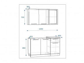 Кухонный гарнитур 3 Грецкий орех 1200 в Кусе - kusa.mebel74.com | фото 2