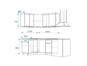 Кухонный гарнитур 3Р РоялВуд 1200*1400 мм в Кусе - kusa.mebel74.com | фото 2